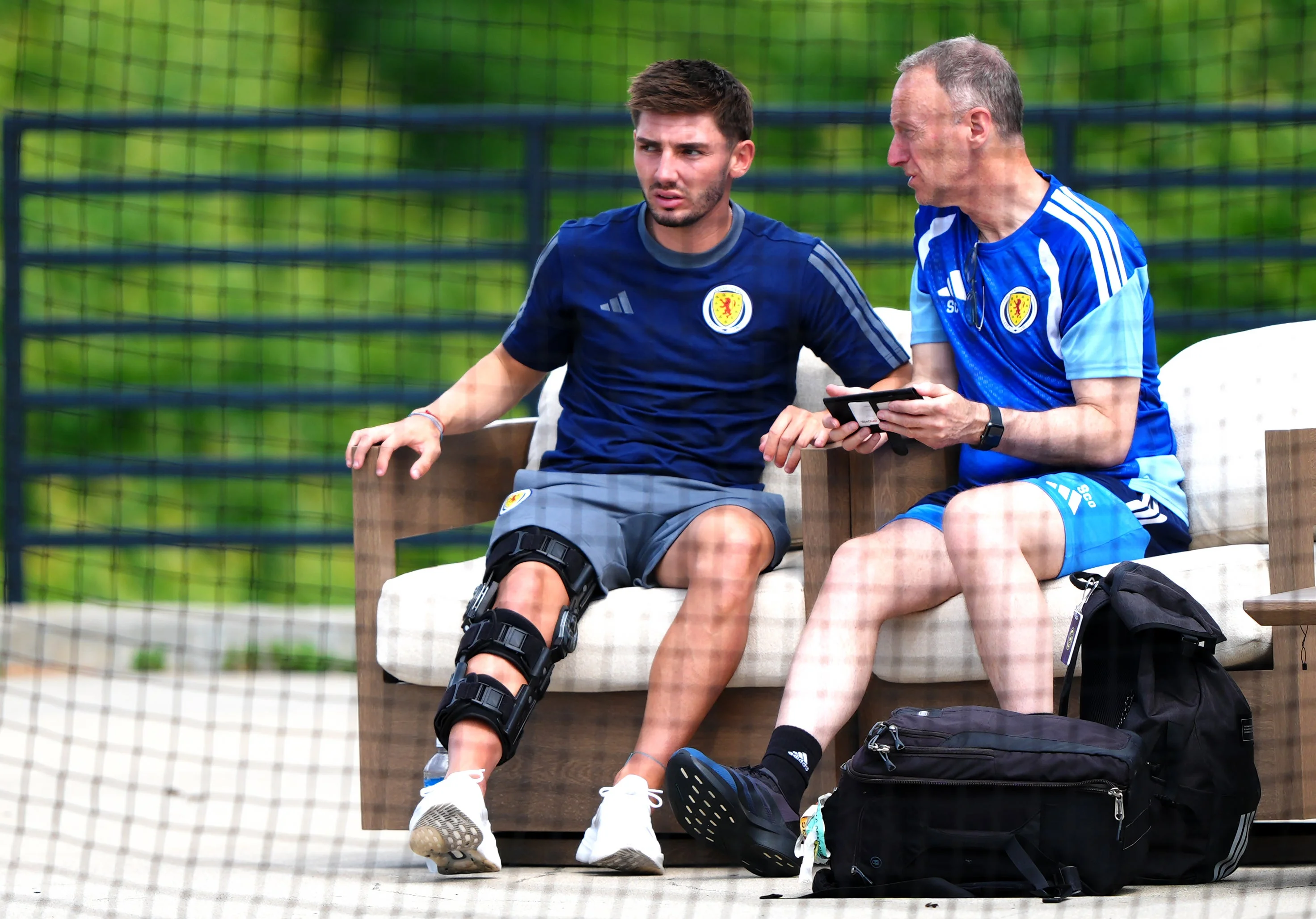 Billy Gilmour suffered a knee injury in Scotland’s warm-up game against Curacao