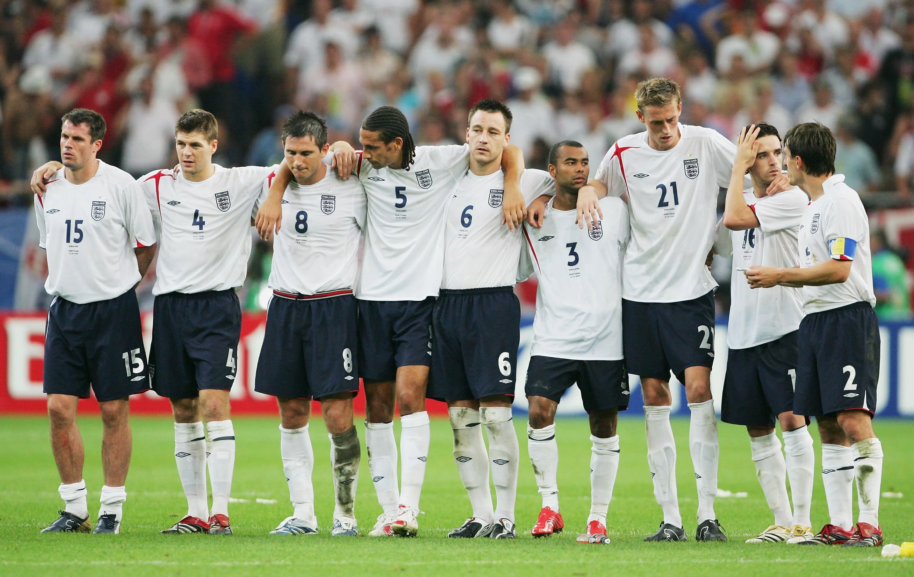 England players, July 1, 2006 in Gelsenkirchen, Germany