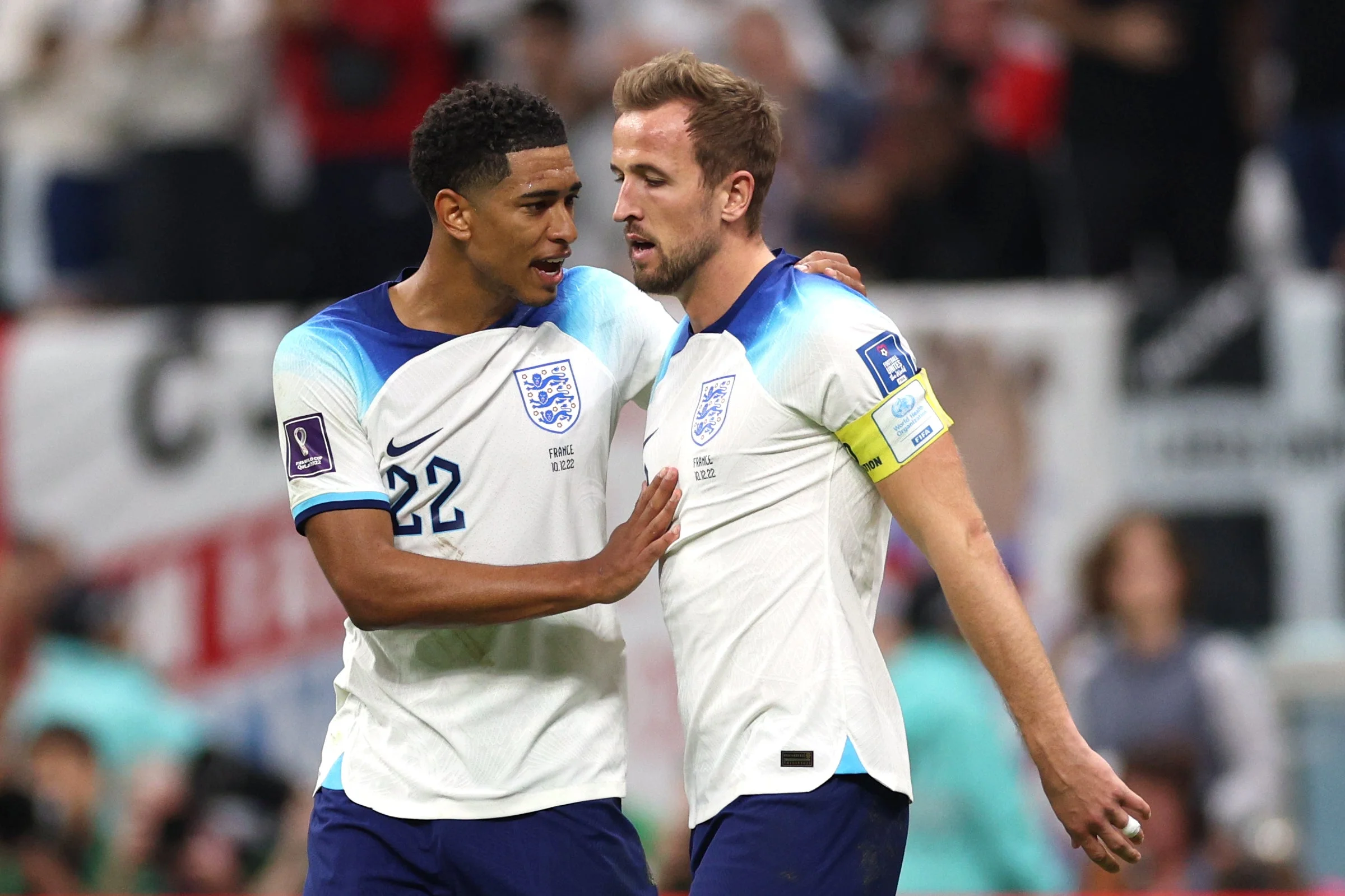 Jude Bellingham and Harry Kane, December 10, 2022 in Al Khor, Qatar