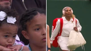 Serena Williams’ daughters watch tennis legend’s Wimbledon comeback