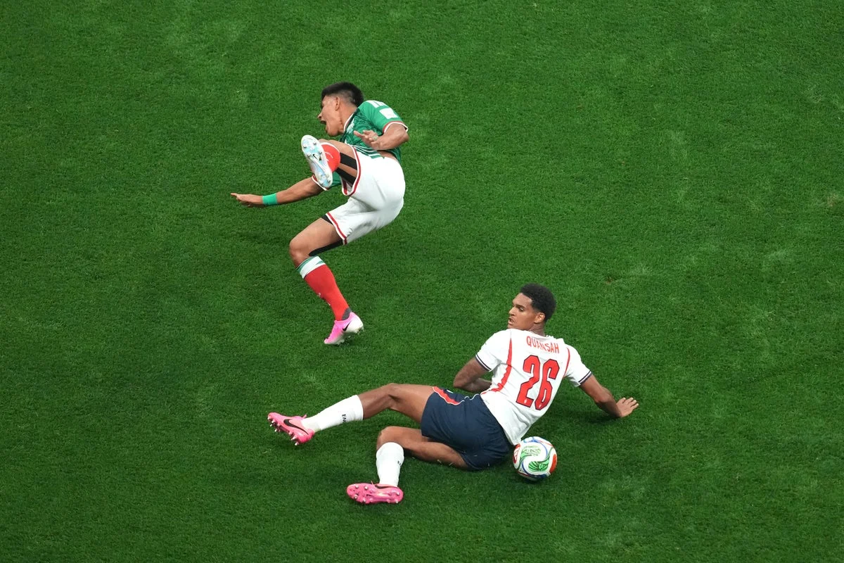 Why Jarell Quansah was sent off in England’s World Cup clash with Mexico