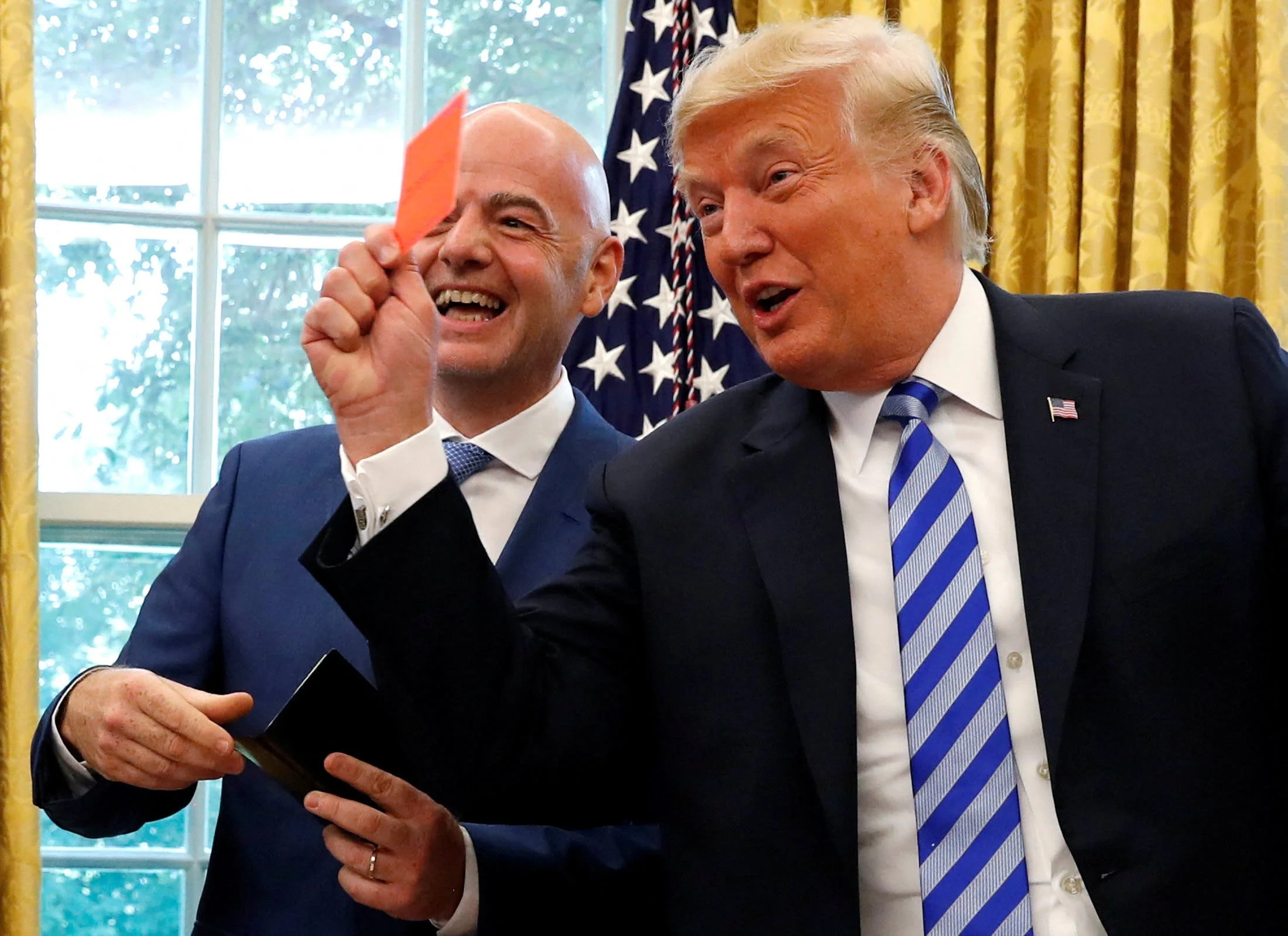 Trump finally arrives at World Cup – but Balogun decision shows Fifa hasn’t learned its lesson