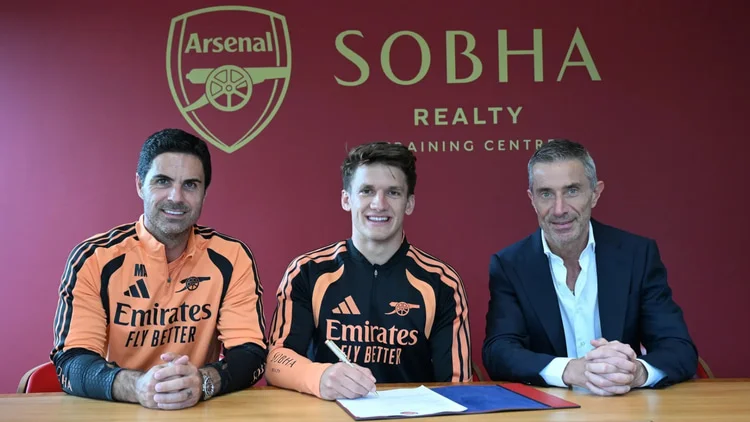 Christos Tzolis is a new signing at Arsenal